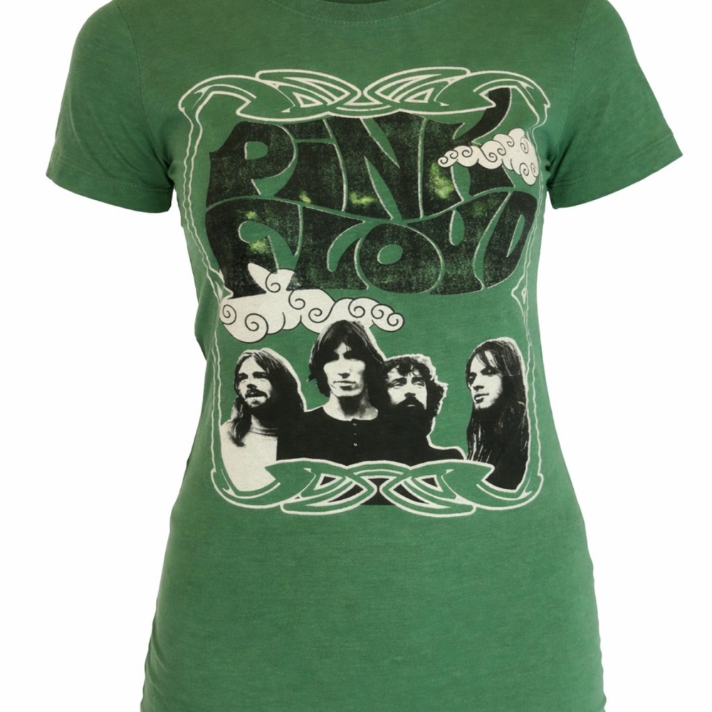 Pink Floyd Women's Green Graphic Tee